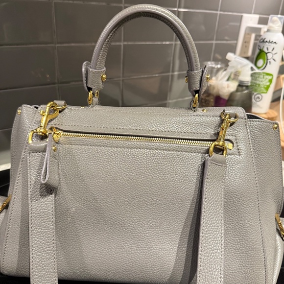 Salvatore Ferragamo  Sofia Gancini Shoulder Handbag (Grey Leather) - Picture 7 of 8